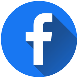 facebook logo: fehér F betű kék háttérrel